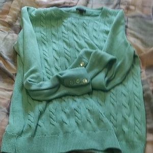 Talbots sweater with buttons on sleeves